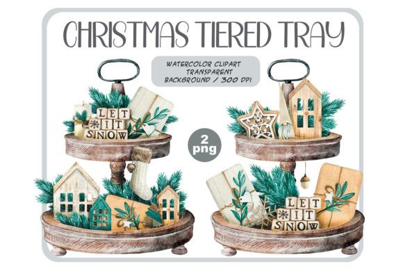 Download Scandinavian Christmas Tiered Tray Png - Premium Resources