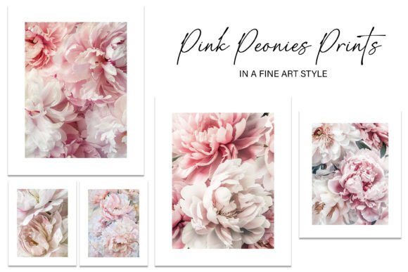 Download Pink Peonies Fine Art Style Wall Prints - Fine art Collection