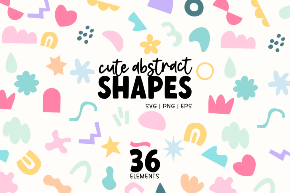 Download 36 Cute Abstract Shapes SVG Bundle - Abstract shapes svg Collection